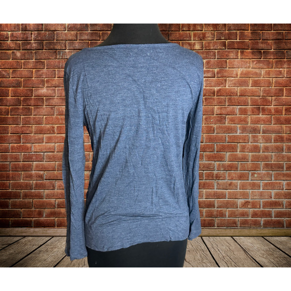 MADEWELL Knit Blue Long Sleeve top - Size Small - Picture 2 of 4